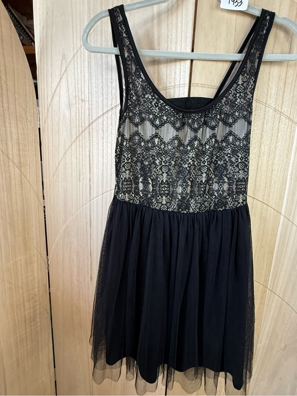 Wet Seal Black Lace & Tulle Party Dress